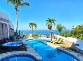 Hillside Villa with ocean views