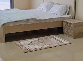 King-size bed ocean view room