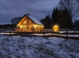 Hygge z kominkiem i sauna Piasek Cedynia Chojna