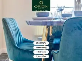 DONALD'S Townhouse - INVOICE and REDUCED PRICE only via ORION SHORT STAYS DUNDEE, 4 Room, 3 bath, Ring Road Access, Fully Equipped, Free Parking - Freshly Renovated and ONLY 12 Mins to STANNERGATE Ports