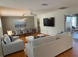 Cool ranch home with heated pool near beach