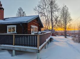 Log house with a view and sauna, hotel din Älvdalen