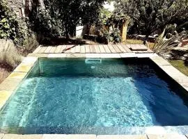 MONTERA Appartement Centre-ville avec piscine chauffée et jardin