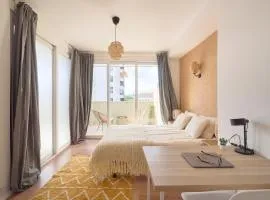 Sunny room with private balcony