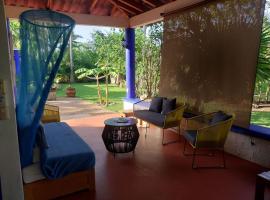 Private Room Steps to Beach Tropical Garden Retreat Breakfast Included, Hotel in Mezcales