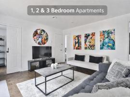 FREE PARKING - 5 minute walk to METRO STATION "Berri Uqam" - In-Suite WASHER & DRYER - fully stocked KITCHEN - WORKSPACE PROVIDED - FAST WIFI