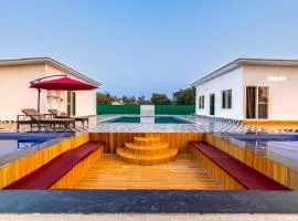 The Krishna Farm Pet-friendly 2-BHK Farmhouse With Private Pool, Jacuzzis & Garden