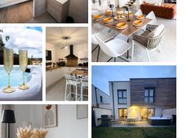 Villa Bulle Dor&eacute;e & Jacuzzi priv&eacute; au c&oelig;ur du centre touristique et thermal face Snowworld，昂內維爾的SPA 飯店