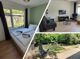 Vakantiehuis met privetuin op rustig bospark Veluwe