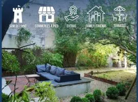 Maison familiale-jardin-50m du Loing-tout à pieds