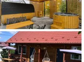 Domki całoroczne U Iwony#sauna#balia