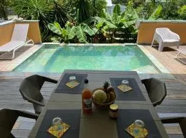 VILLA MABOUYA Piscine balnéo privative