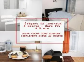 Zeus de Saint-Etienne- Elegant T2 TGV à 5min