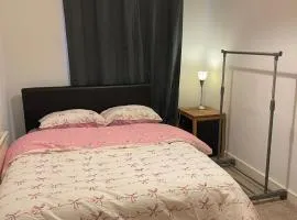 Room with private bathroom near train station