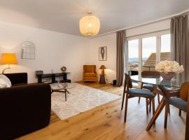Cocoa Suite Kilchberg - 80 qm, 2 Schlafzimmer, Balkon mit Seeblick & kostenloser Parkplatz, hotel a Kilchberg