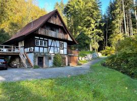Schwarzwaldhütte am Bach mit Sauna, хотел в Nordrach