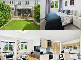 Contemporary 1-Bedroom Home with Garden, Parking, Full Kitchen, Surrey, London Zone 6
