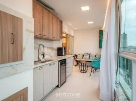 Apto c/ churrasq. a 450m do mar, Perequê SRF0601