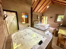 Chalé na Montanha - Hidromassagem e café da manhã