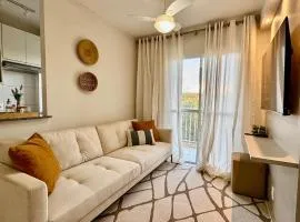 2-bedroom apartment with balcony facing the woods