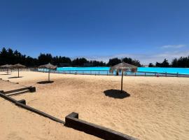 Hermoso Depto full equipado 2D y 2B vista al Mar, Laguna y Dunas, hotel din Las Cruces