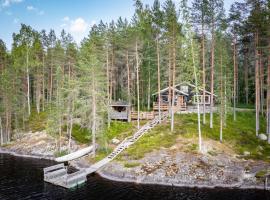 Holiday Home Kalliomökki by Interhome，Huuhanaho的飯店