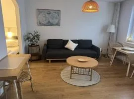 FeWo am Deich 3, zentral mit Flussblick, Balkon und Aufzug