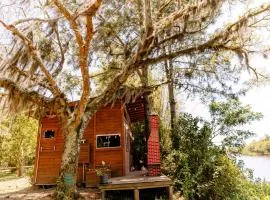 Chalé na praia e a beira do Rio Mampituba