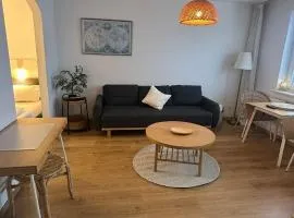 FeWo am Deich 3, zentral mit Flussblick, Balkon und Aufzug