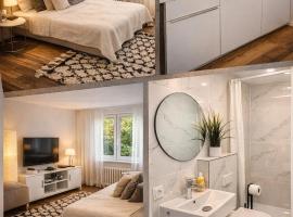 Gästehaus zur Uni Klinik Exklusives Apartment mit Küche und Badezimmer, khách sạn ở Homburg