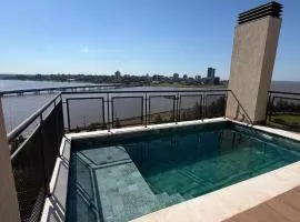 Departamento con parking en edificio Zuba confortable y elegante en Encarnación!