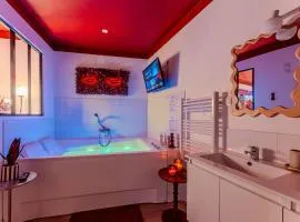 L'Écrin Rouge Escapade Romantique et Balnéo Privé