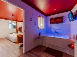 L'Écrin Rouge Escapade Romantique et Balnéo Privé