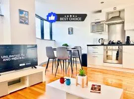 Central 1-bed Flat Near Cheapest Q-Park Parking