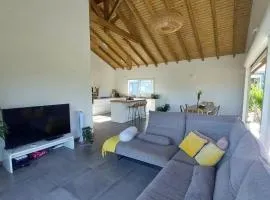 Bright bohemian chic villa and its wooded garden