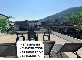 Appartement le Soleil 140 m2 climatisé parking privé proche Sanctuaires