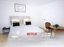 Le Repos Urbain-Grand T3 Cosy à 10 min de Paris & CDG