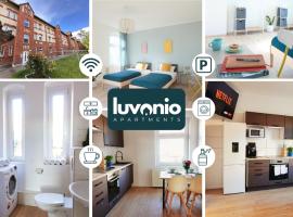 Luvonio Apartments - modern & zentral mit WLAN, 55 Zoll Smart TV & DeLonghi Kaffeeautomat, Hotel in Magdeburg