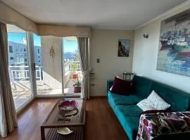 An apartment with an ocean view