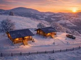 Sub Stele Chalets- cabane din lemn rotund-liniste totala langa BRASOV