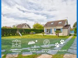 L'effet mer Maison rénovée lumineuse tout confort belle terrasse grand jardin clos sans vis à vis parking jeux pour enfants 5 mn à pied de la plage d'Asnelles et centre bourg - proche Bayeux au coeur des plages du débarquement