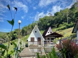 Chalet Zürich - um chalé duplo acima de uma rocha