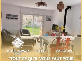 Locquirec Les pieds dans l'eau 6 personnes, hotel a Locquirec