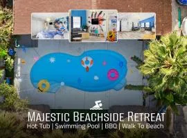 Jellyfish-Flamingo House, Amazing Location On Beach & Walk To Village