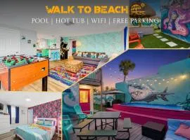 Mermaid-Shark 6BR House With Pool, Jacuzzi - Steps to Siesta Key Beach