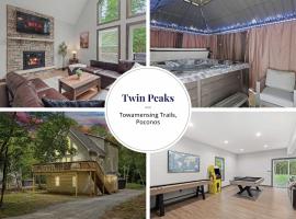 Twin Chalet - 6 BDs Hot Tub Game Area and more, Hotel in Albrightsville