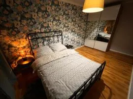 Blue Apartment with Balcony