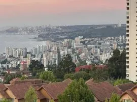 Soleado con hermosa vista a Viña del Mar