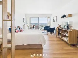 -Ocean- Studio renove avec parking et vue mer