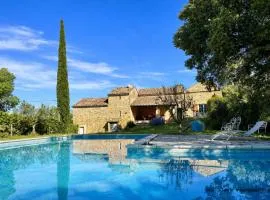 Mas en pierre 12 pers - Piscines intérieure & extérieure